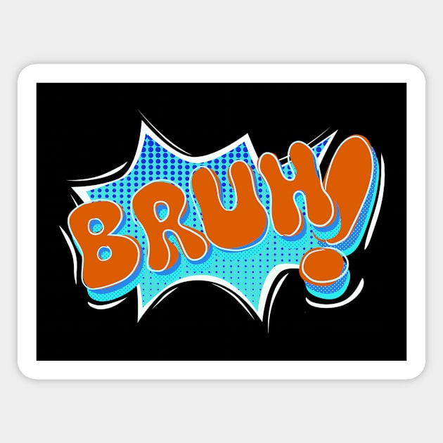 Bruh Text Inverted Meme Sticker by tutmarevo